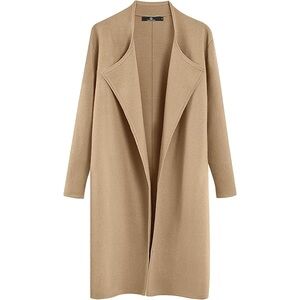 Elegant Tan Women's Sweater Coat